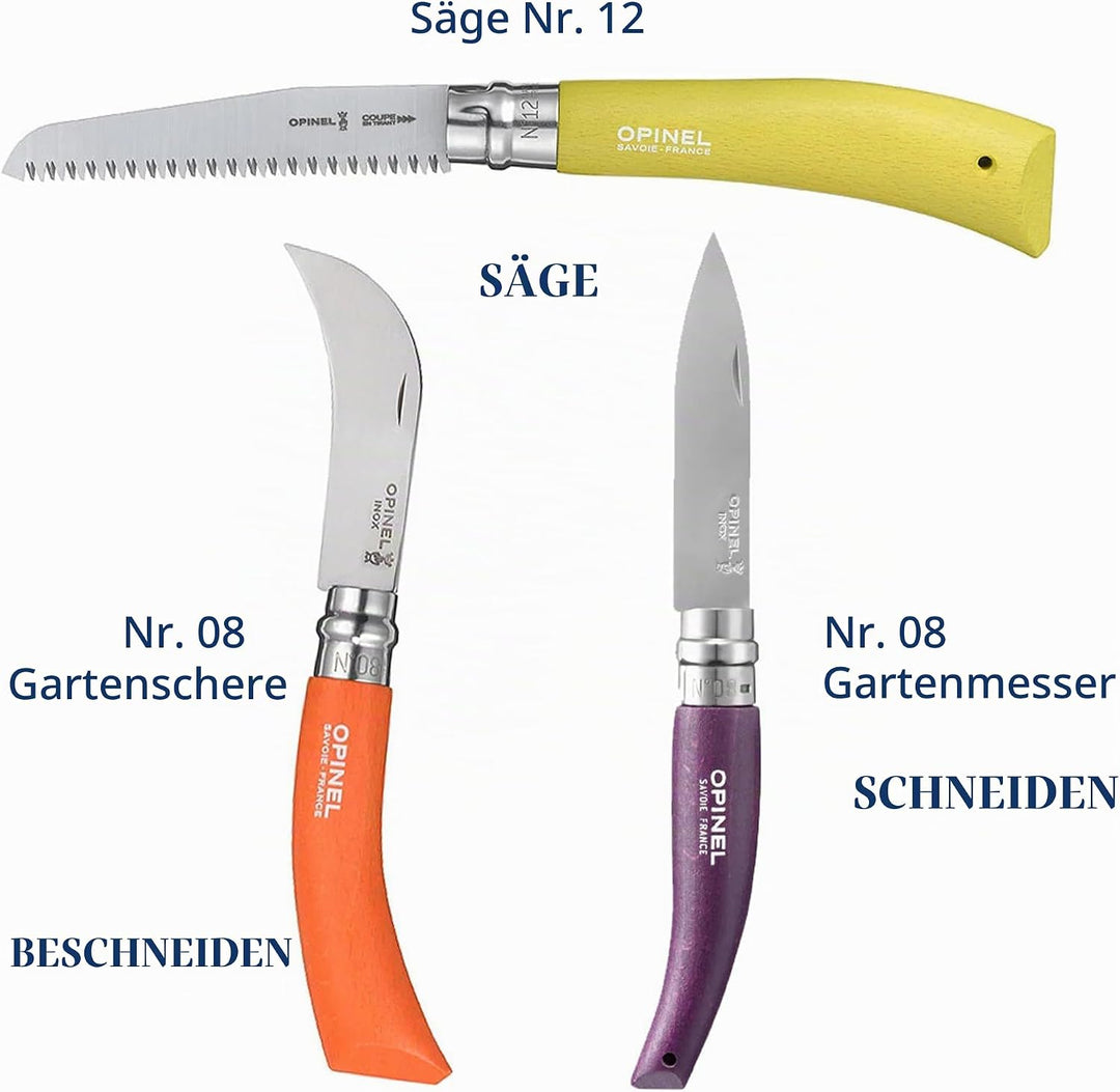 Opinel-Gärtnermesser-Satz grau M, grau M