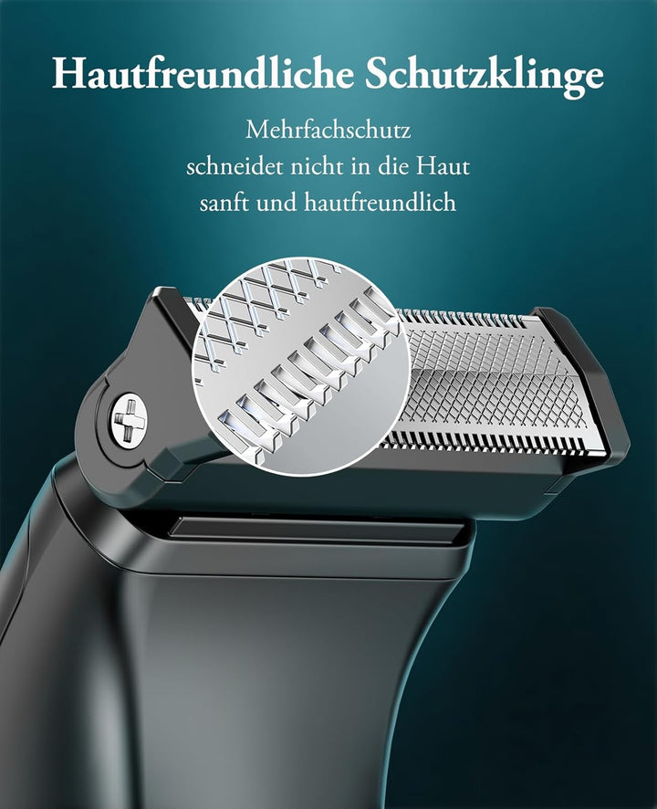 kensen Intimrasierer Mann, Rasierer Herren Intimbereich 2 In 1 Körperrasierer Herren Nass- & Trocken