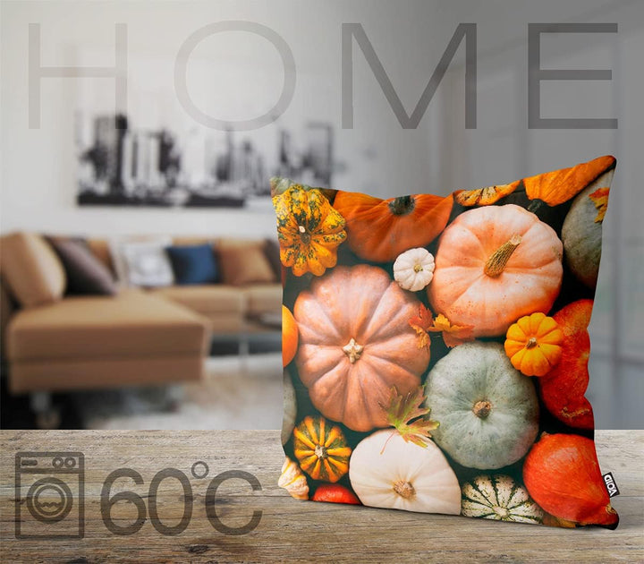 VOID Kürbis Herbst Halloween Kissenbezug Kissenhülle Sofakissen Kissen Deko Outdoor-Kissen Dekokisse