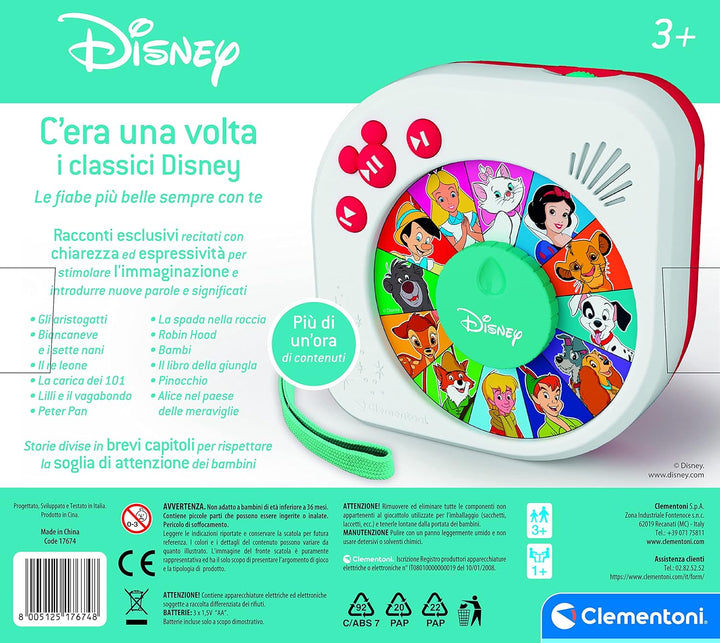 Clementoni - 17674 - C'era UNA Volta - Die Klassiker Disney Storyteller - Erzählen Sie Disney elektr