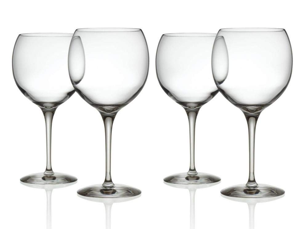 Alessi SG119/0S4 Mami XL 4er Set Rotweingläser aus kristallklarem Glas, 4 Stück (1 Stück)