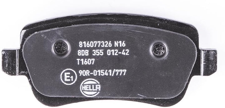 HELLA PAGID 8DB 355 012-421 Bremsbelagsatz - T1607 - Dicke/Stärke: 16.8mm - Bremssystem: Lucas - nic