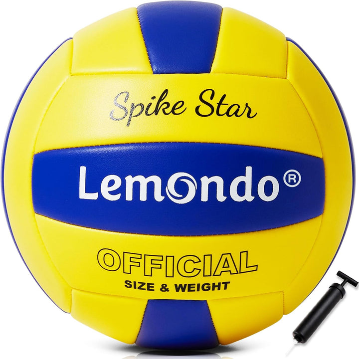 Lemondo Volleyball PU Weich Beachvolleyball Soft Wasserfest mit Pumpe Indoor Outdoor Wasserball Ball