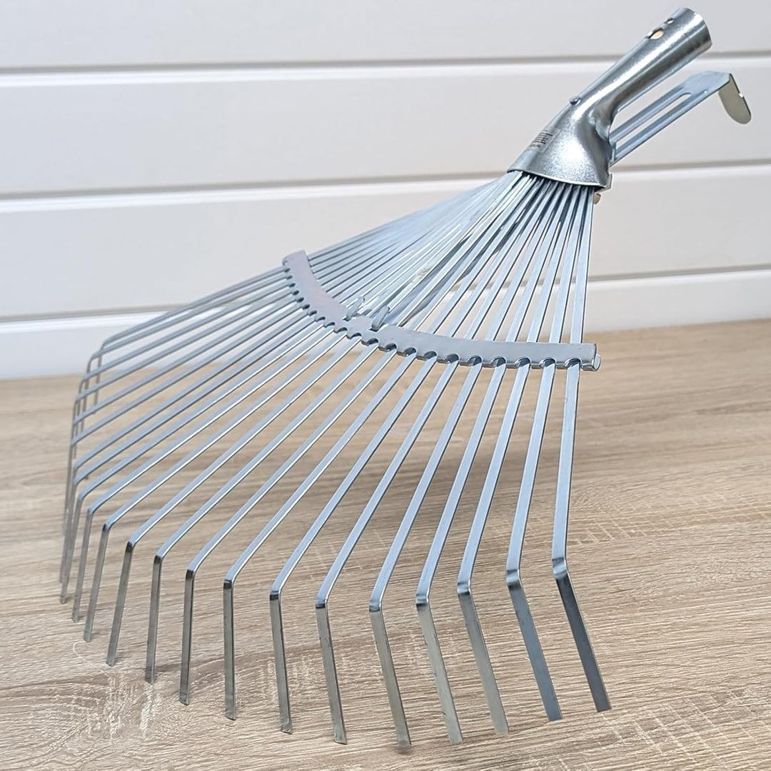 Garten Gerät Harke Rasen Boden Erde Rechen Metall Zinken Gartenrechen mit und ohne Holz Stiel (Reche