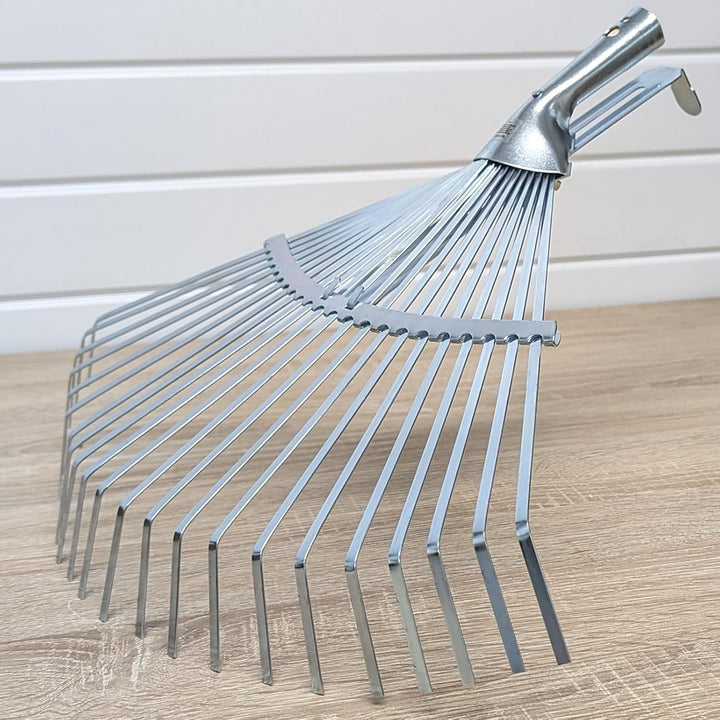 Garten Gerät Harke Rasen Boden Erde Rechen Metall Zinken Gartenrechen mit und ohne Holz Stiel (Reche