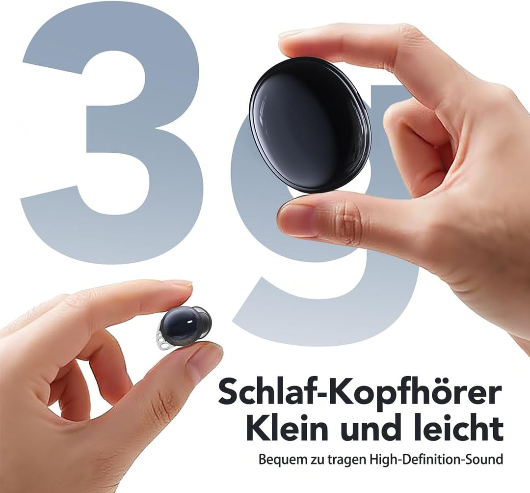 MS216 Schlaf Ohrhörer Bluetooth 6.0 Leichtgewicht-Kopfhörer im Ohr, Mini-Schlafkopfhörer mit flachem