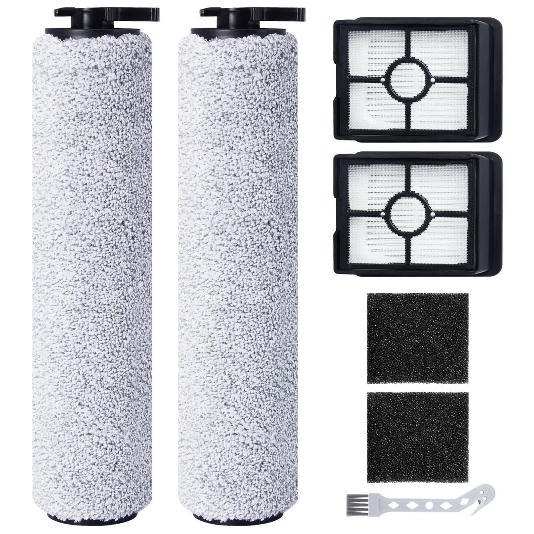 7 Stück Zubehörset für BISSELL CrossWave HF3 3598N Kabelloser Nass Trockensauger, 2 Bürstenrollen +