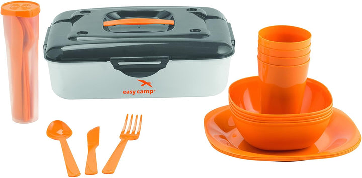 Easy Camp Campingküche Cerf Picknick Box für 4 Personen, Orange, One Size, 680162