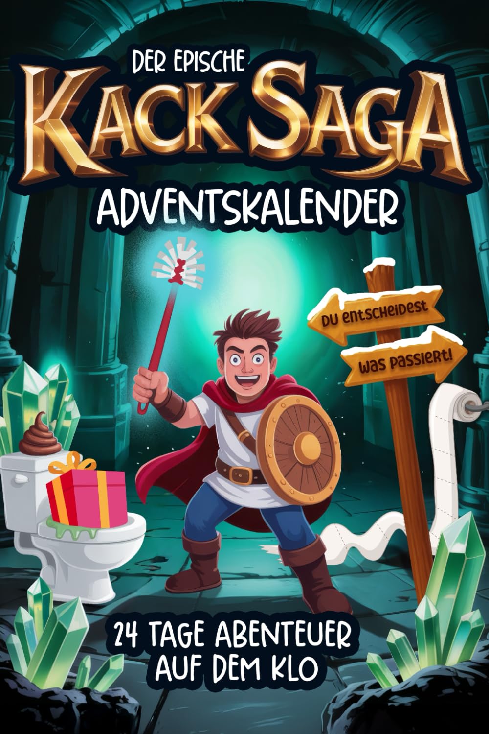 Der epische Kack-Saga Adventskalender: 24 Tage Abenteuer auf dem Klo - Du entscheidest, was passiert