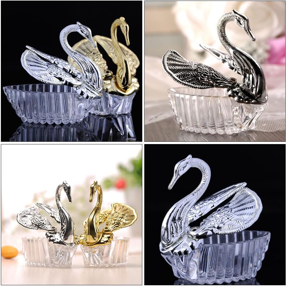 Angoily 24Pcs Candy Boxen für Hochzeiten Kleiner Schwan Form Geschenk Boxen Hochzeit Gastgeschenke B