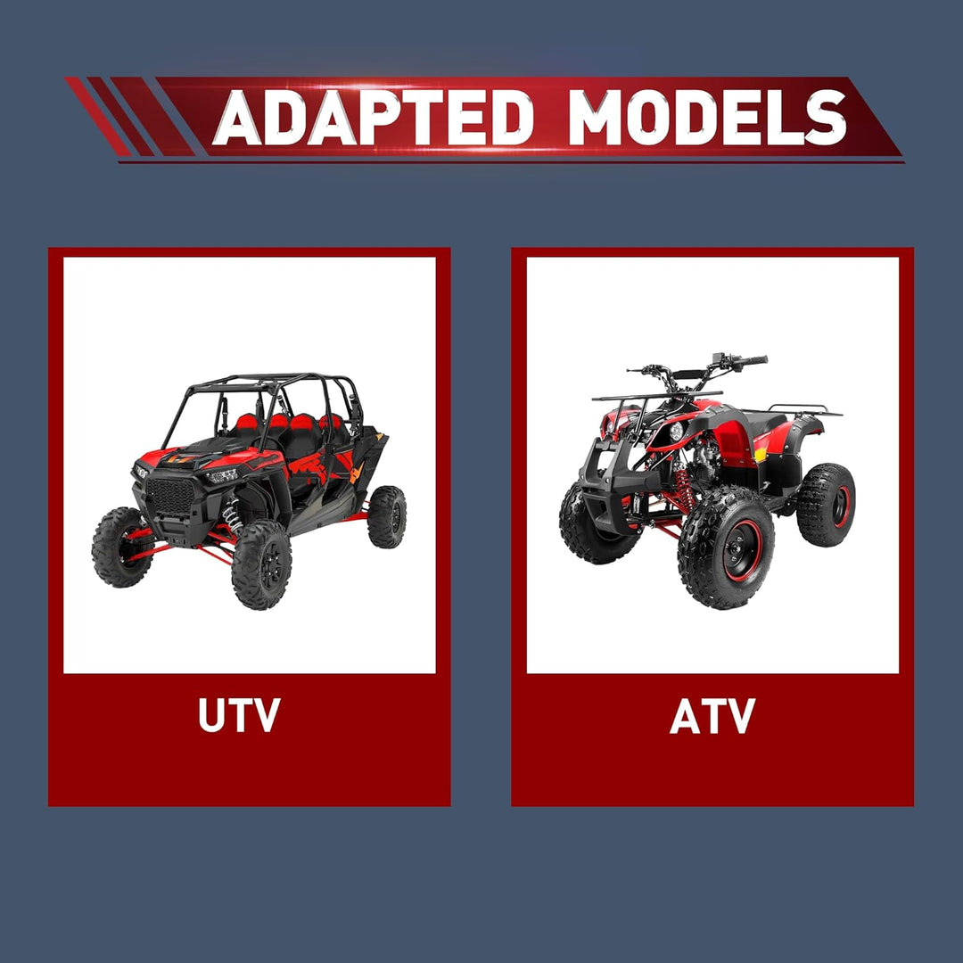 WOOSTAR 1.7" Konvexer Seitenspiegel Ersatz für UTV Polaris RZR Maverick X3 2017 2018 Suzuki Quadrace