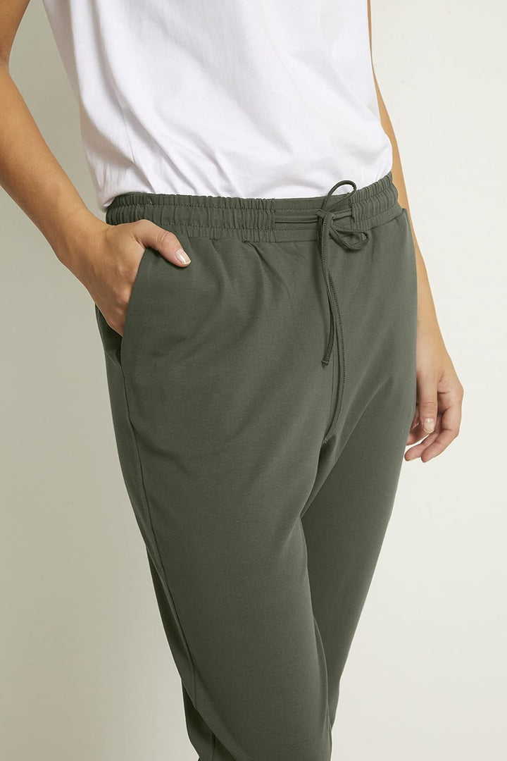 KAFFE Casual Hose Linda Damen Hose Casual Pants lang Jogginghose Freizeithose, XS Grape Leaf
