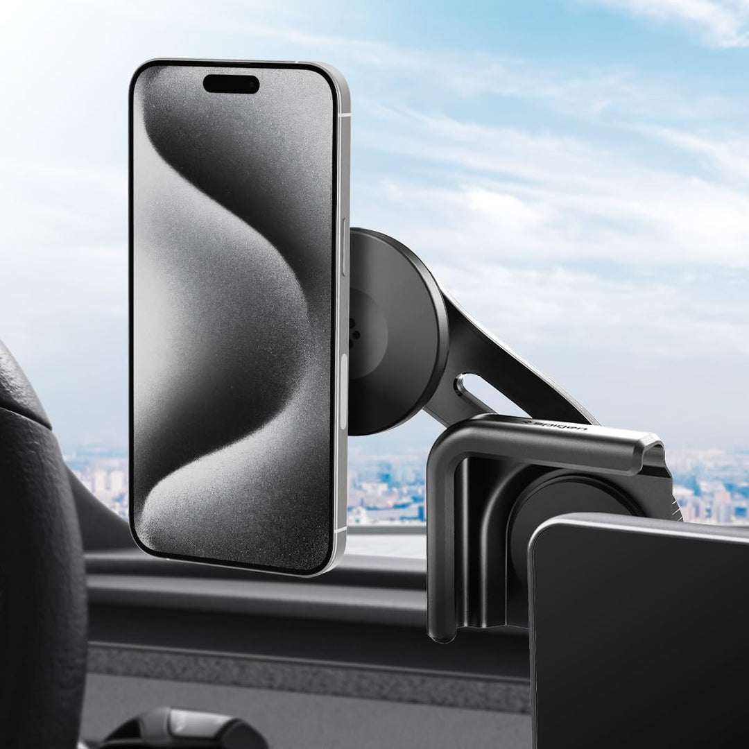 Spigen Tesla Model Y(~Juniper 2025)/3(~Highland 2025)/S/X MagSafe Handyhalterung【Montage ohne Klebst