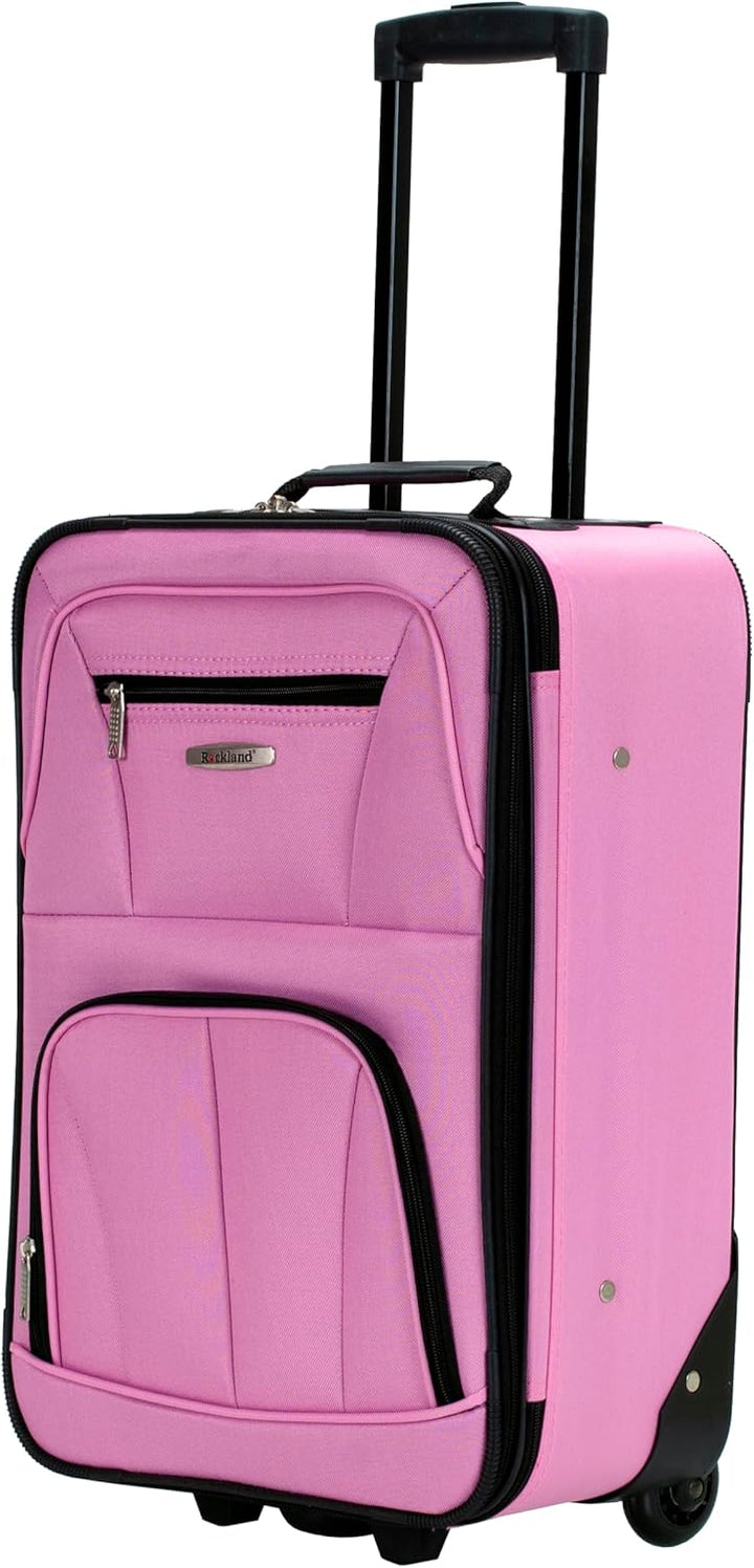 Rockland Fashion Softside Gepäck-Set, aufrecht stehend, Rose, Einheitsgrösse, Fashion Softside Gepäc