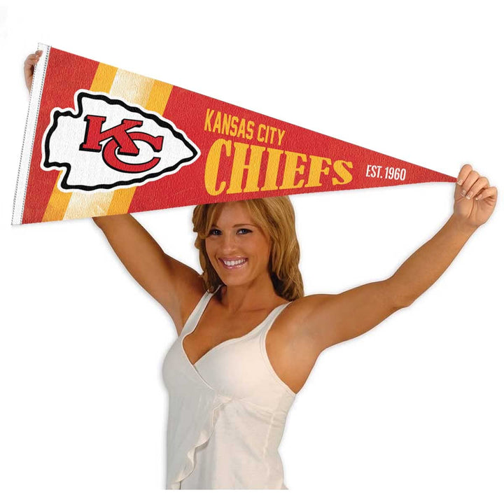 WinCraft Kansas City Chiefs Throwback Vintage Retro Pennant Flag