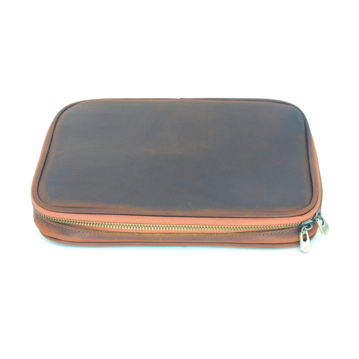 JJNUSA Leder Portfolio Reise Reissverschluss für Männer Frauen iPad Pro 11 10.5/9.7 Cover Dokument O