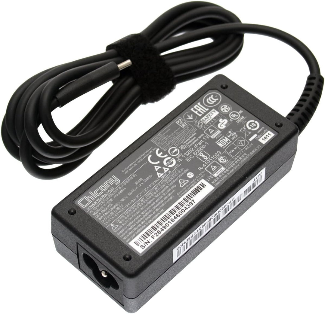 Acer Netzteil/Ladegerät 20V / 2,25A / 45W Chromebook Spin 11 CP311-1HN Serie (Original)