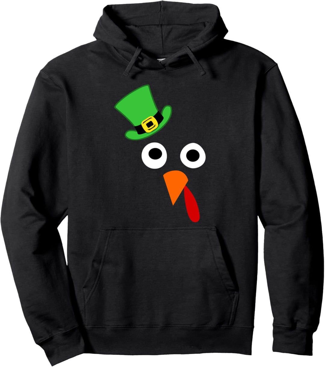 Funny Irish Turkey Face Thanksgiving Pullover Hoodie