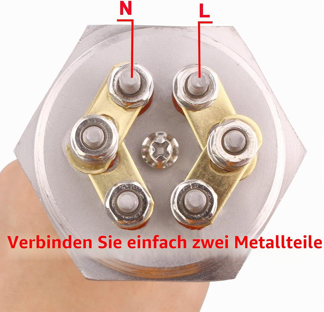 DERNORD 1-1/2 Zoll 47MM DN40 Heizelement U-förmiger elektrischer Kochendwassererhitzer BSP Gewindeku