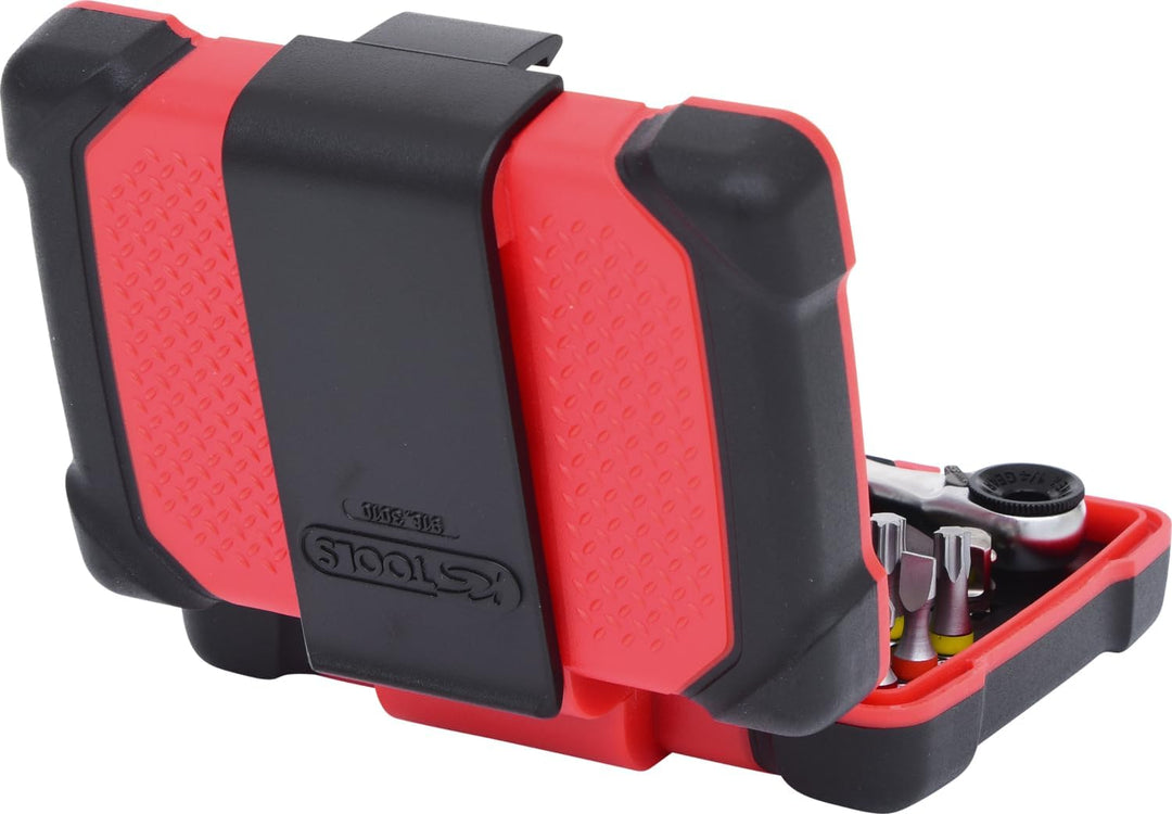 KS Tools 918.3010 1/4" TORSIONpower Bit-Box, 32-teilig, Bitbox für Handbetätigung und Elektroschraub