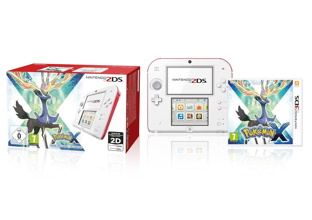 Nintendo 2DS (weiss+rot) inklusive Pokemon X (Limited Edition)