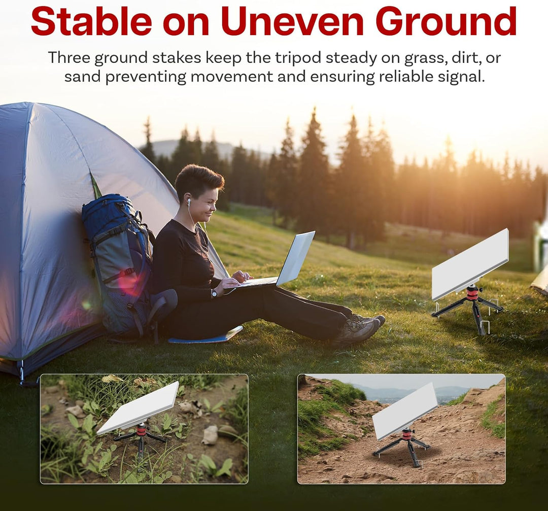 MMOBIEL Stativhalterung für Starlink Mini Verstellbare Höhe und Neigung, Rundplatte (Für Alte & Neue