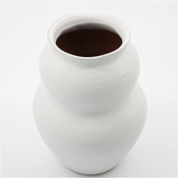 House Doctor Vase, Juno, Weiss, Product Size:h: 22.5 cm, Dia: 17 cm, 205420080 Product size:h: 22.5