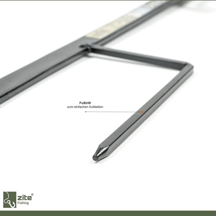Zite Fishing Stellfisch Rutenhalter Angel [Aus Metall & Verstellbar] - Stabile Rutenauflage Stellfis