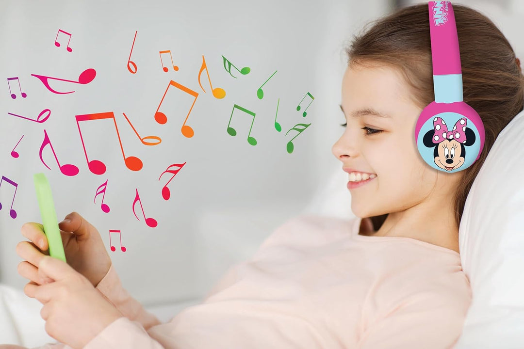Lexibook - Disney Junior Minnie -2-in-1-Audio-Headset Bluetooth & Kabelgebunden mit Mikrofon und Ste