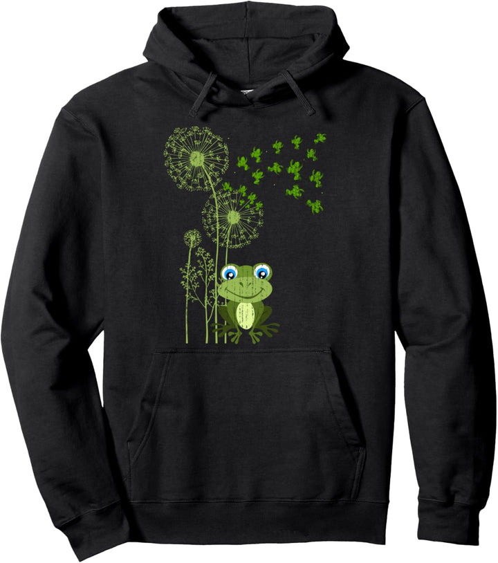 Kawaii Unke Amphibien Niedliches Pusteblume Frosch Pullover Hoodie