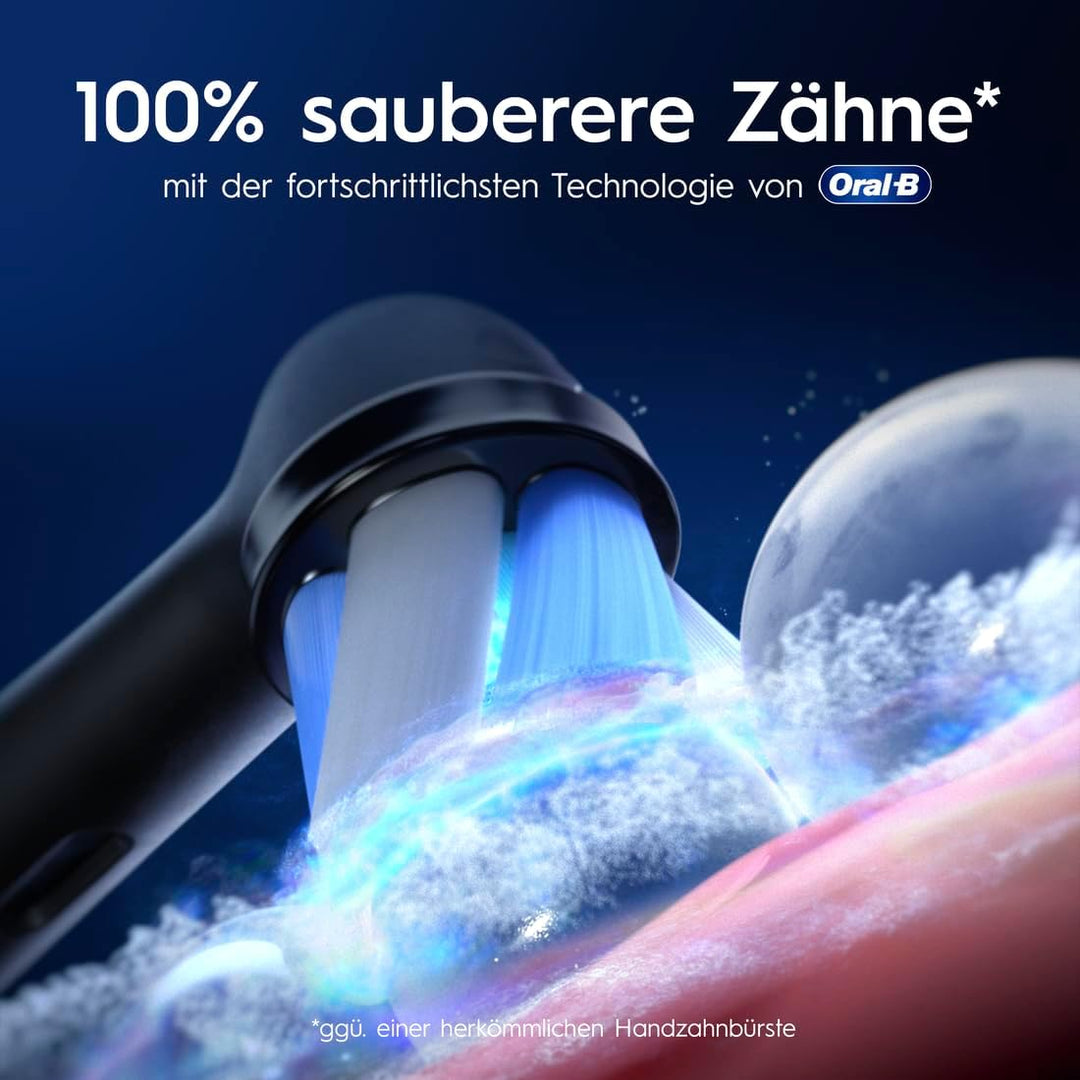 Oral-B iO Series 9 Elektrische Zahnbürste/Electric Toothbrush, Doppelpack +3 Aufsteckbürsten, 7 Putz