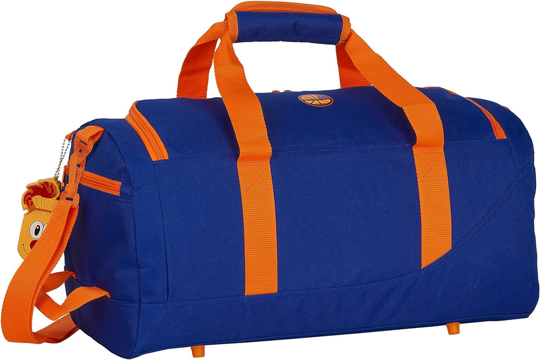 Valencia, Blau/orange, 260x120x150 mm, Sporttasche, Sporttasche