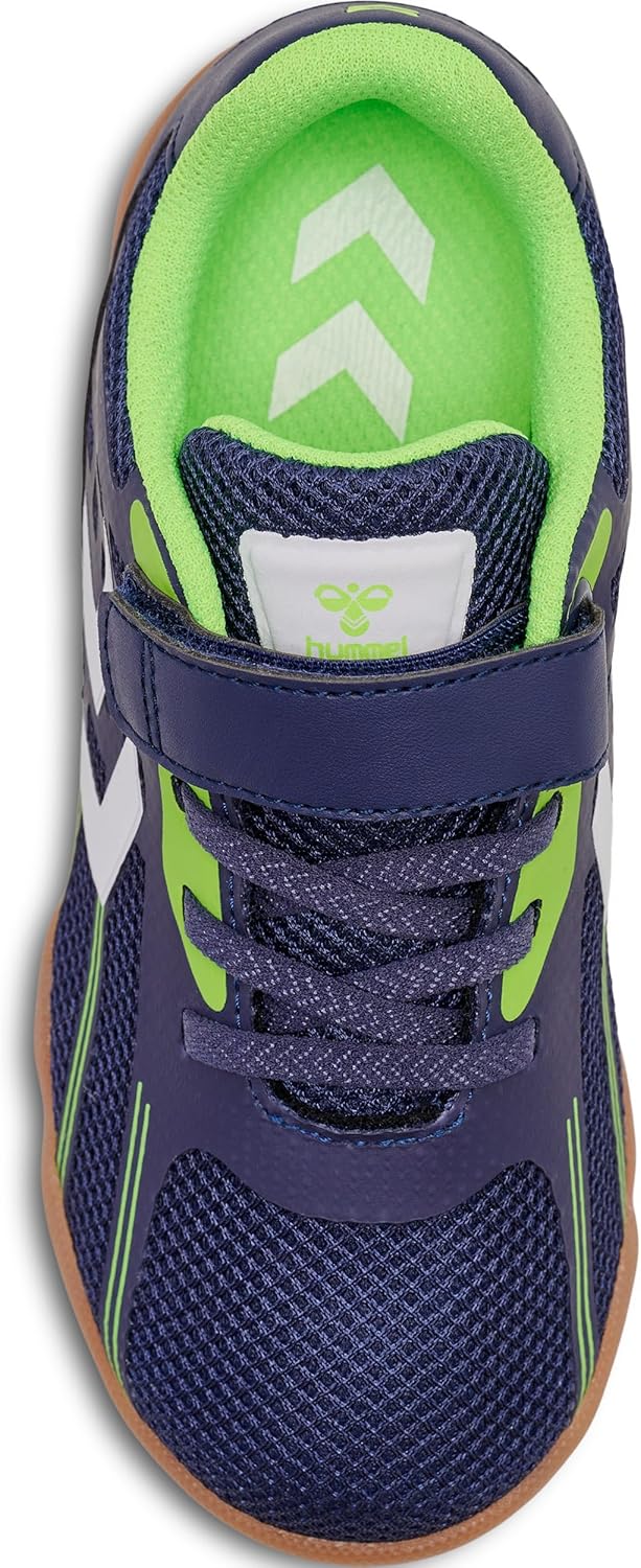 hummel Klettverschluss Multisport Shoe Root Elite Handball Kinder Grösse 28 EU Spectrum Blue, 28 EU