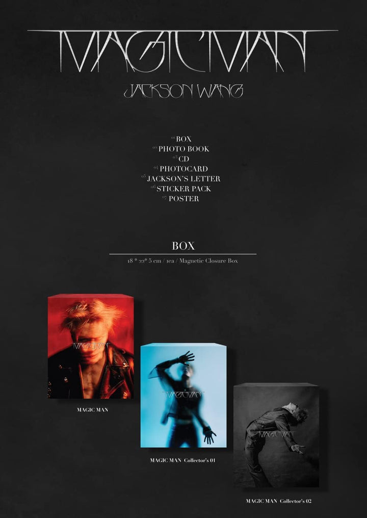 Jackson Wang GOT7 - Vol.2 MAGIC MAN CD + Extra Photocards (MAGIC MAN Collector’s 02 ver.), MAGIC MAN