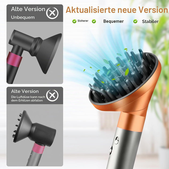 Fixbetter Diffusordüse für Dyson Airwrap Styler Aufsätze, Diffusordüse für Dyson Airwrap HS05 HS03 H