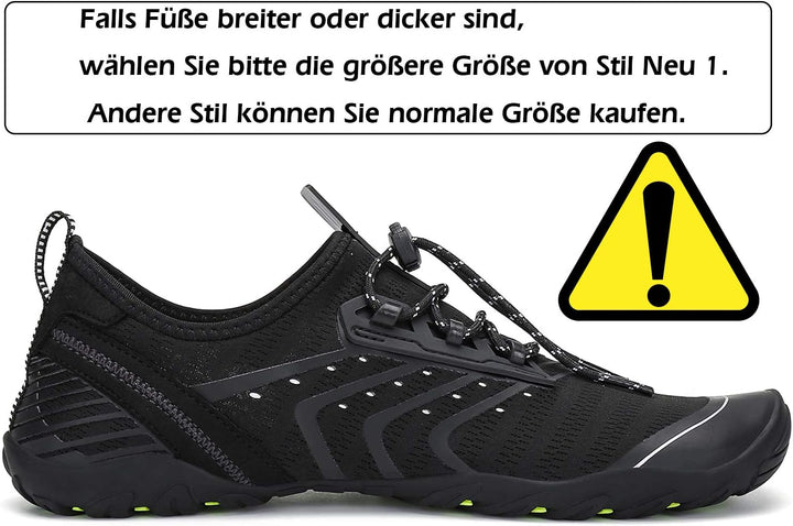 SAGUARO Badeschuhe für Herren Damen - 7/9 Drainagelöcher Schnelltrocknende rutschfest, Gr 35-48 39 E