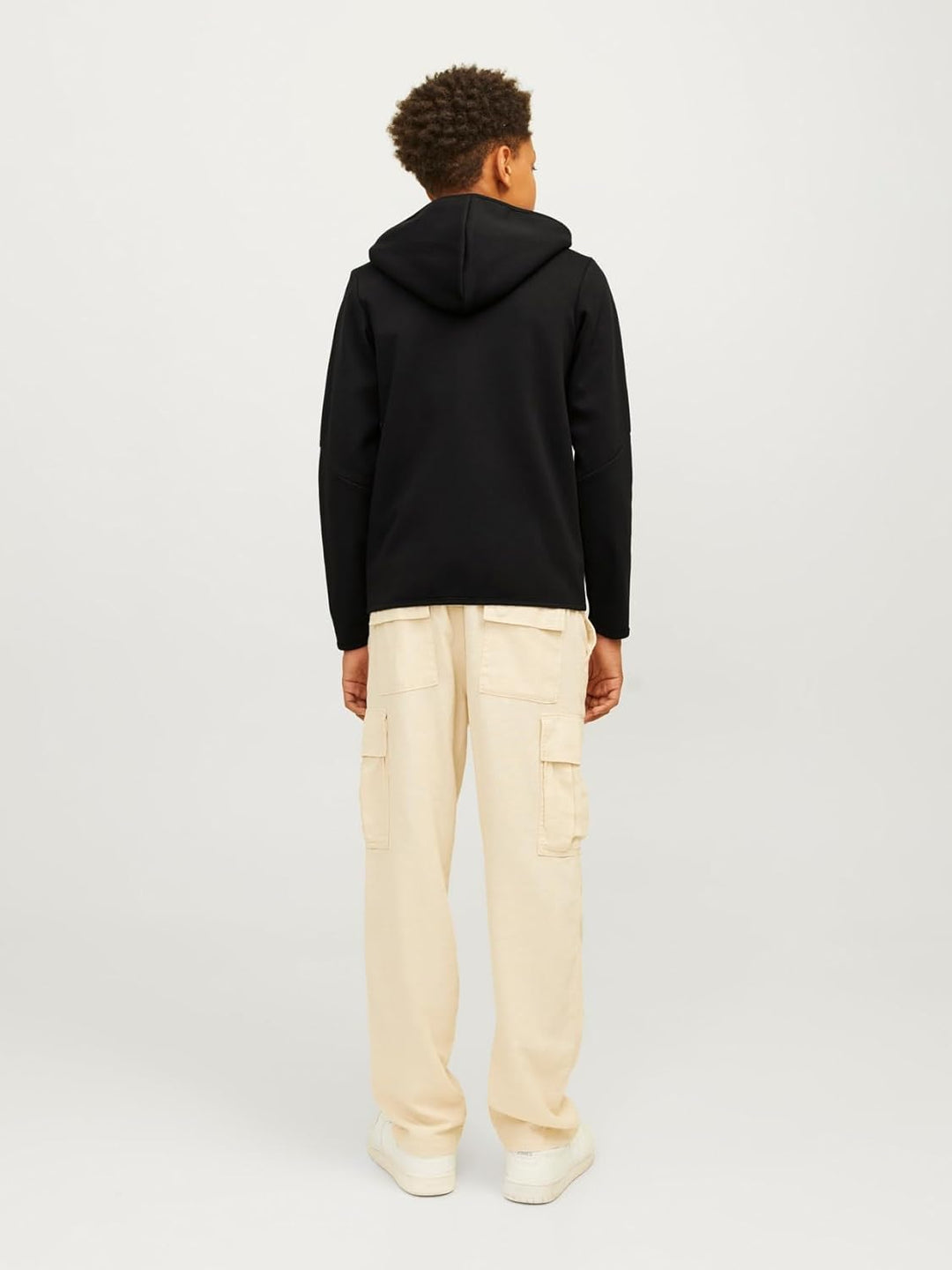 JACK & JONES Boy Kapuzenjacke Einfarbig Kapuzenjacke Junior 140 Schwarz, 140 Schwarz