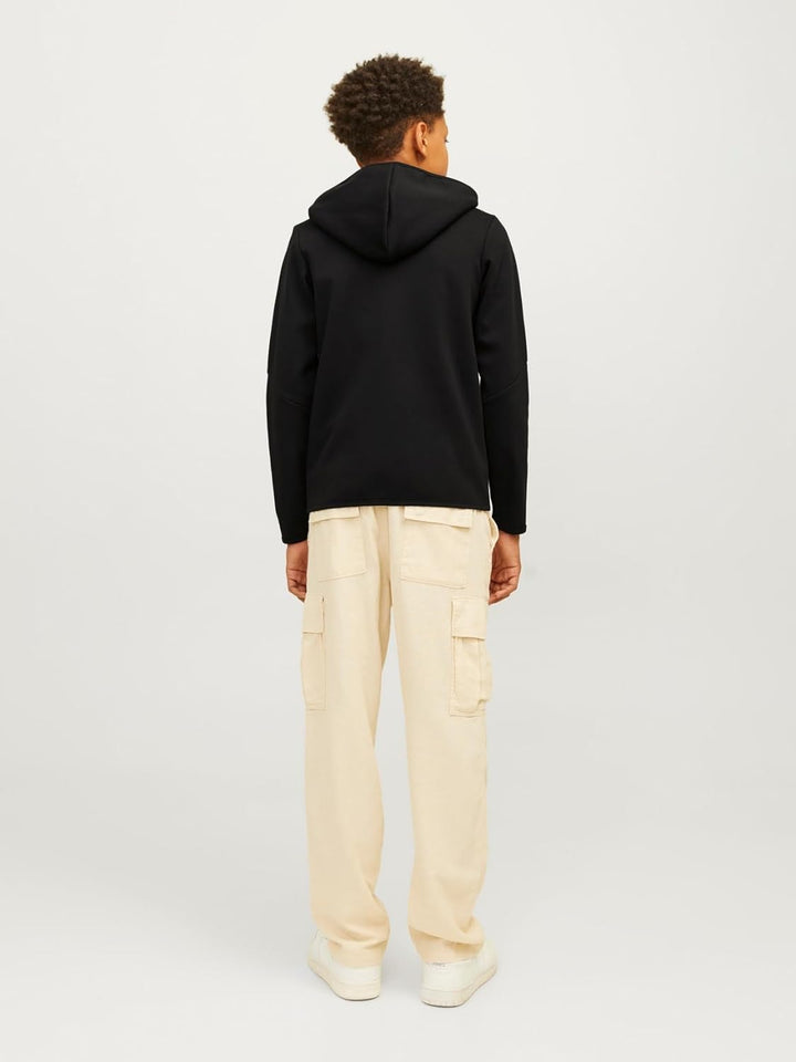 JACK & JONES Boy Kapuzenjacke Einfarbig Kapuzenjacke Junior 140 Schwarz, 140 Schwarz
