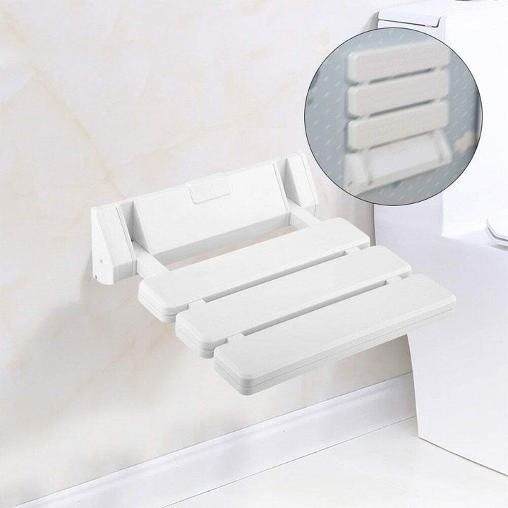 Duschsitz Duschklappsitz Bis 130Kg Tragkraft Duschhocker Wandmontage Dusche Sitzgelegenheit Stuhl 36