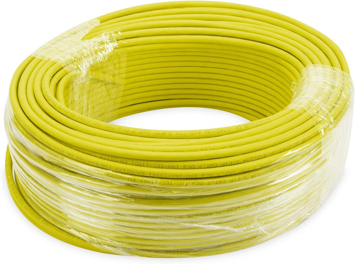 DIGITUS Netzwerkkabel Cat 7A – 100 m – S/FTP Simplex – BauPVO Dca Dca 100 m (Simplex), Dca 100 m (Si
