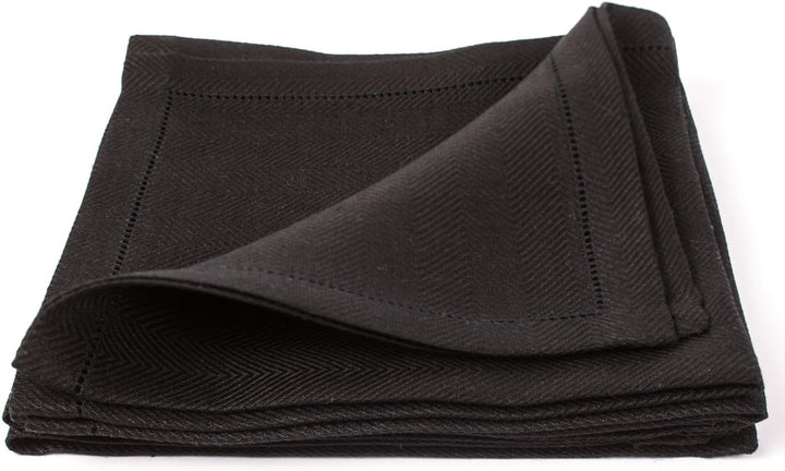 LinenMe Emilia X4 Servietten, 45,7 x 45,7 cm schwarz