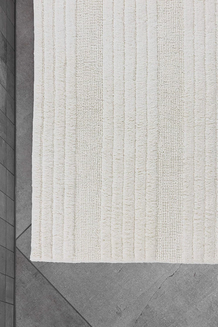 Schöner Wohnen Kollektion Badematte 67 x 110 cm – beidseitig verwendbar – waschbarer Badvorleger Cre