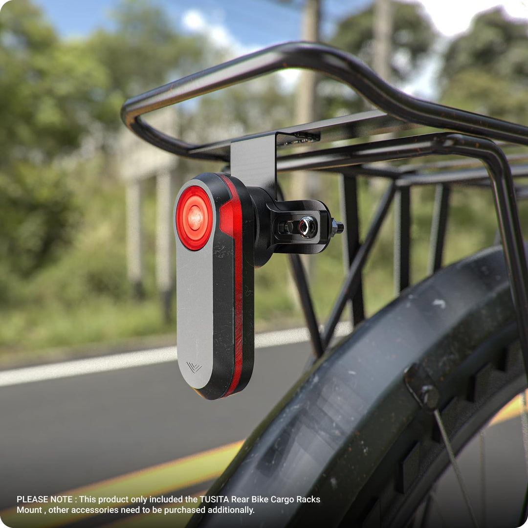 TUSITA Hintere Fahrrad Gepäckträger Halterung Kompatibel mit Garmin Varia RTL515, RTL510, RVR315, Ma