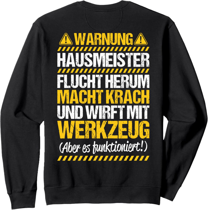 Wirft Mit Werkzeug Hausmeister Sweatshirt