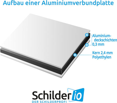 Schild Wir mögen Hunde keine Hundetoilette Hinweisschild 600x400 mm stabile Aluminiumverbundplatte 3