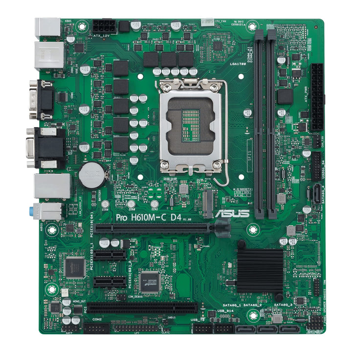ASUS Pro H610M-C D4-CSM Business Mainboard Sockel Intel LGA 1700 (mATX, PCIe 4.0, ASUS COM Debug Hea