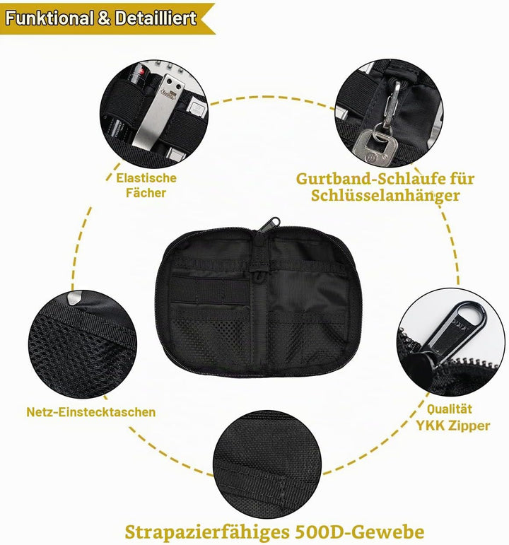 VIPERADE VE10 EDC Multitool Pouch Organizer Multifonction Durable Nylon Tool Pocket Pouch Tools Sche