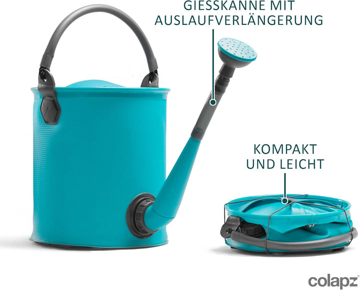 Colapz Faltbare Giesskanne und Eimer für Frischwasser, Campingausrüstung Zelten Festival Praktische