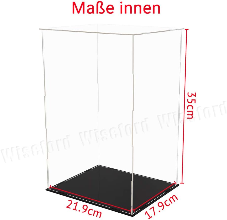 Tingacraft Acryl Vitrine Gross (21,9 x 17,9 x 35 cm) Schaukasten für 1/6 Figur 21,9x17,9x35 cm, 21,9