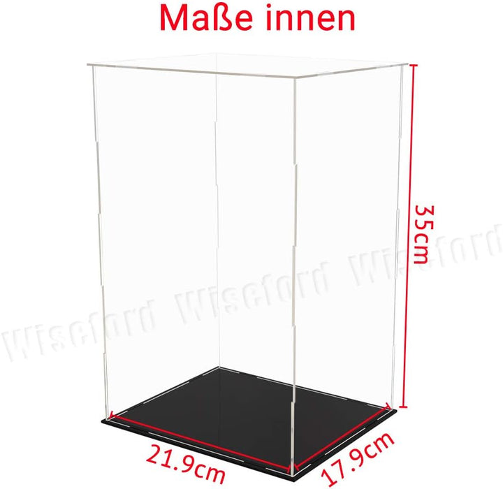 Tingacraft Acryl Vitrine Gross (21,9 x 17,9 x 35 cm) Schaukasten für 1/6 Figur 21,9x17,9x35 cm, 21,9